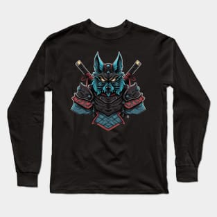 samurai dog Long Sleeve T-Shirt